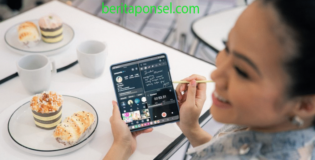 Yura Yunita Kepincut Samsung Z Fold 5: Terpesona Layar Lipat Yura Yunita